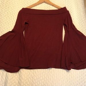 Express bell sleeve top